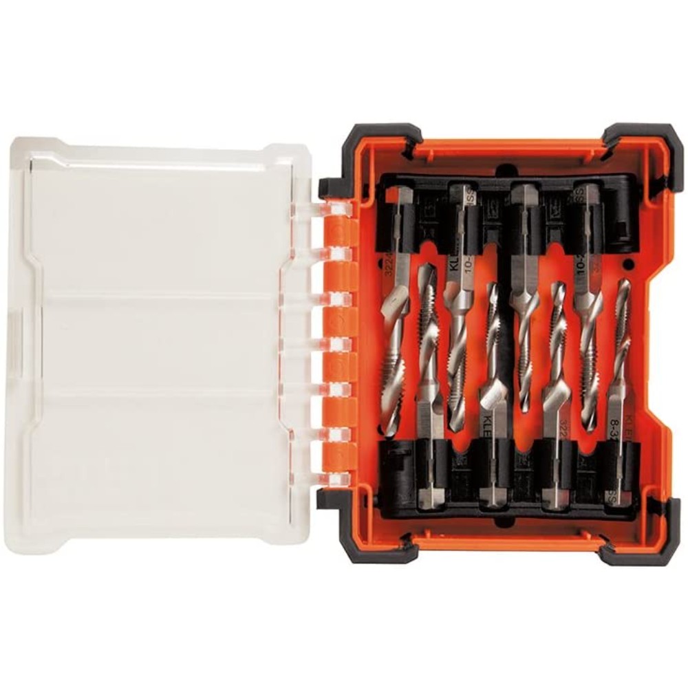 Tap And Drill, Combination, Hand, Kit, High Speed Steel, 8 Pieces 32217