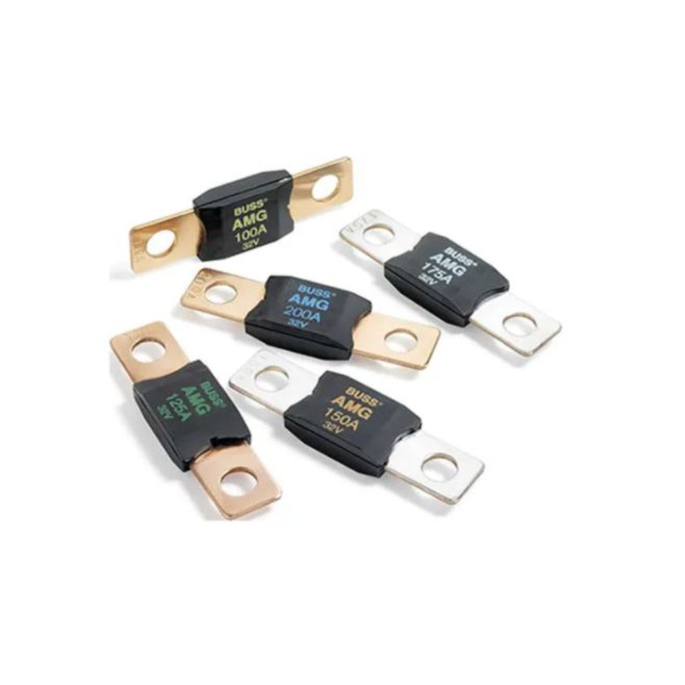 Fuse, Cartridge, Thermoplastic, Copper, 32Vdc, 125A Amg-125