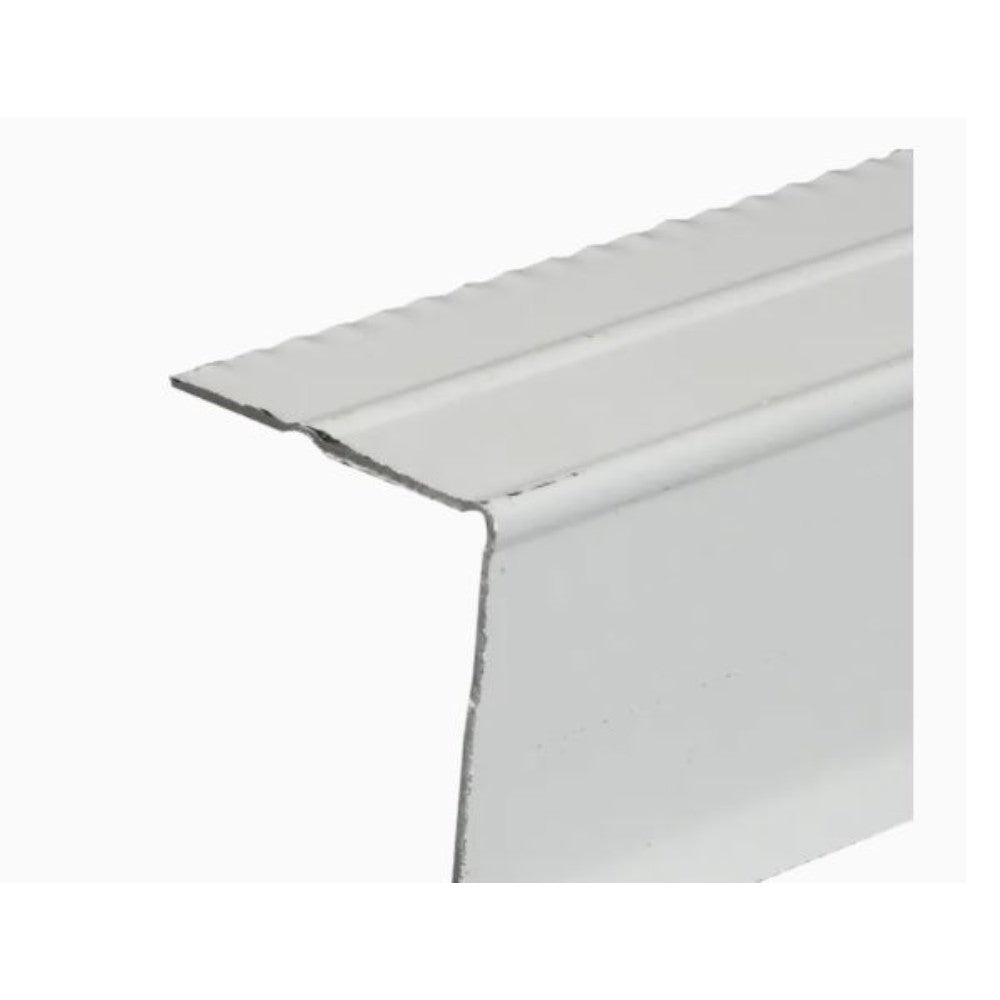Flashing, Metal, (Drip Edge), Galvanized Steel, White, 3 X 3 Inches, 10 Feet 5773300120