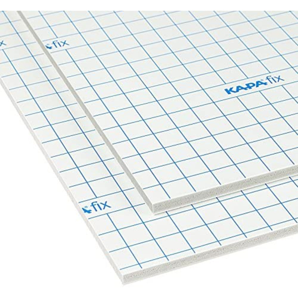 Fix Self Adhesive Foam Board 1400mm x 1000mm 24 SHEETS Foam Centred Board KAPA 5MM