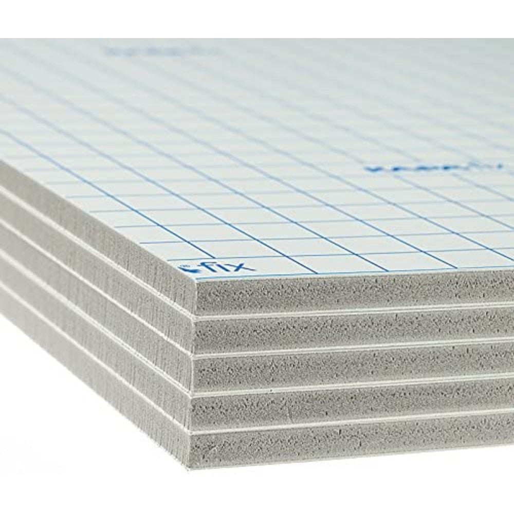 Fix Self Adhesive Foam Board 1400mm x 1000mm 24 SHEETS Foam Centred Board KAPA 5MM