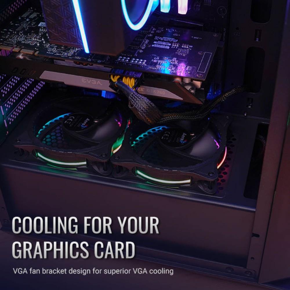 Aerocool Aero One Eclipse ARGB Mid Tower Case - TagTorch