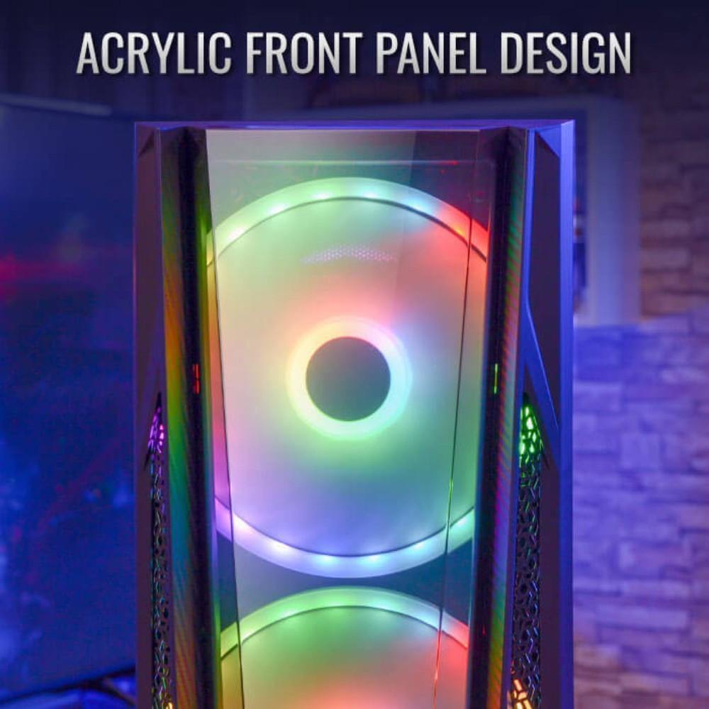 Aerocool Night Hawk Duo ARGB Mid Tower Case – Black - TagTorch