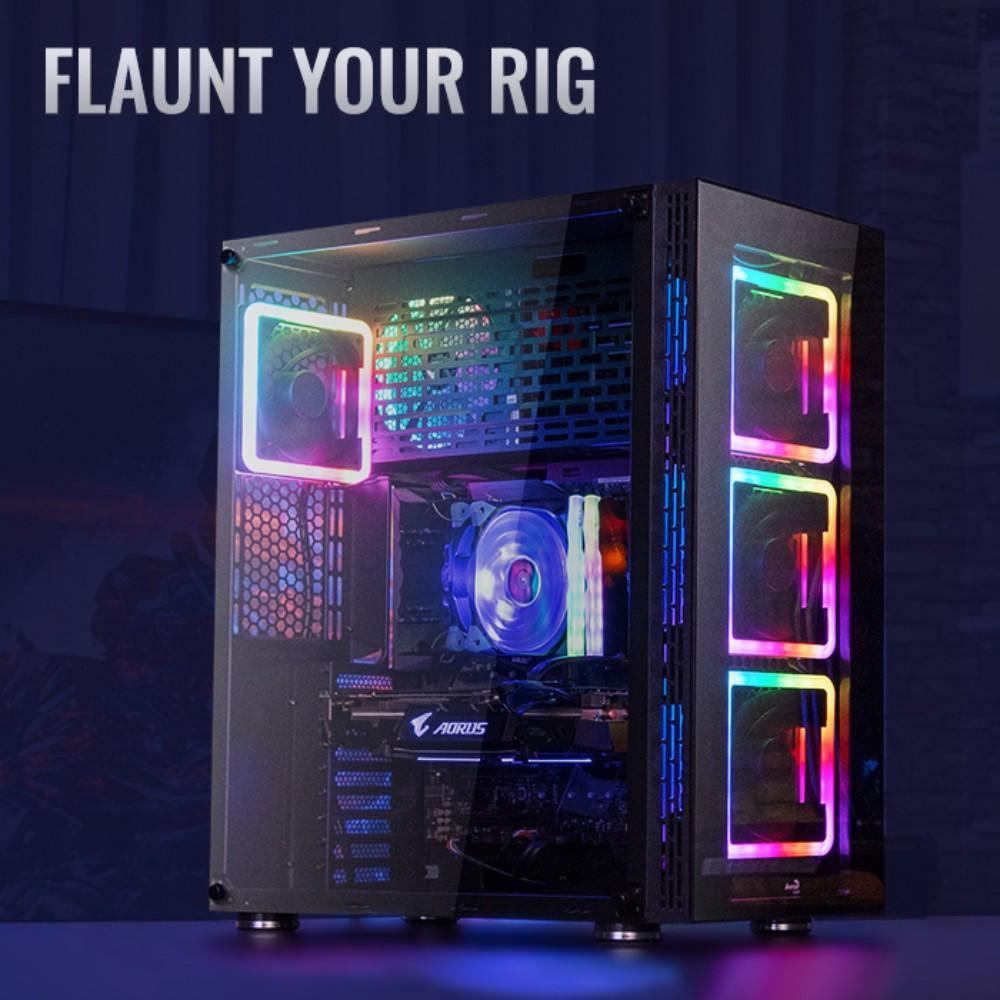 Aerocool Tor Pro ARGB Full Tower Case -  Black - TagTorch