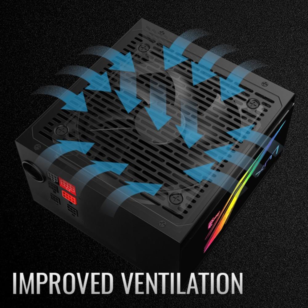 AEROCOOL LUX RGB 850M 230V APFC UK BOX - TagTorch