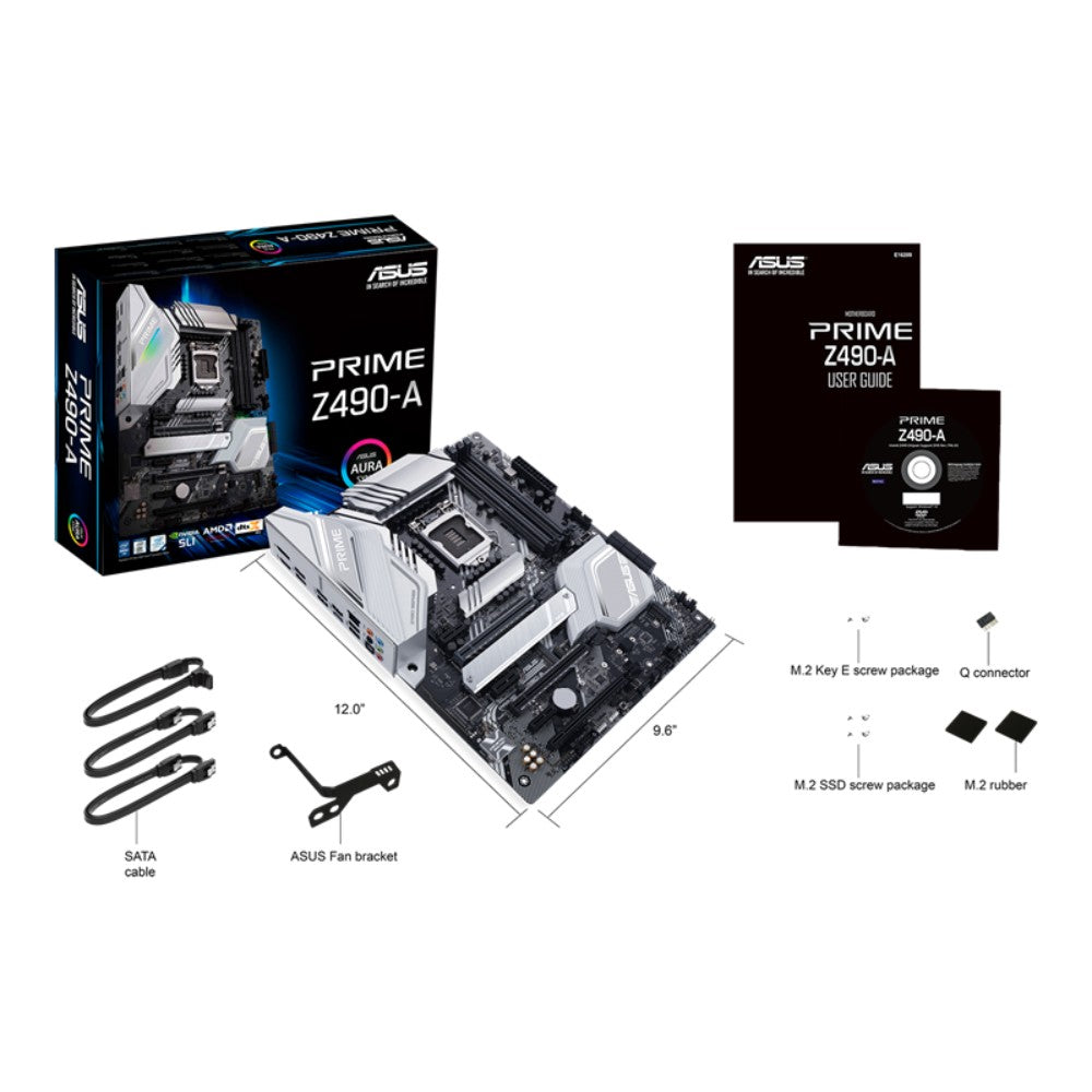 ASUS PRIME Z490-A LGA 1200 RGB ATX Motherboard