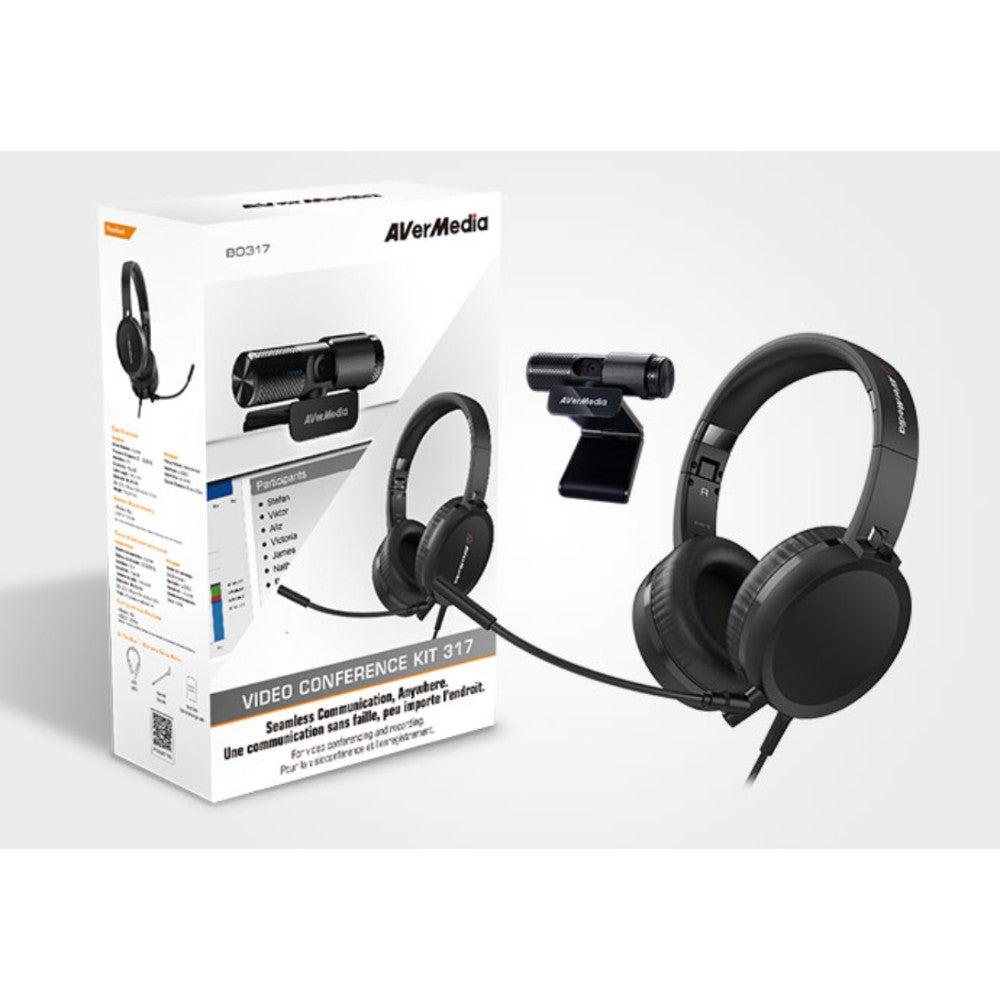 Avermedia BO317 Video Conferencing Kit - PW313 Cam with AH313 Headset