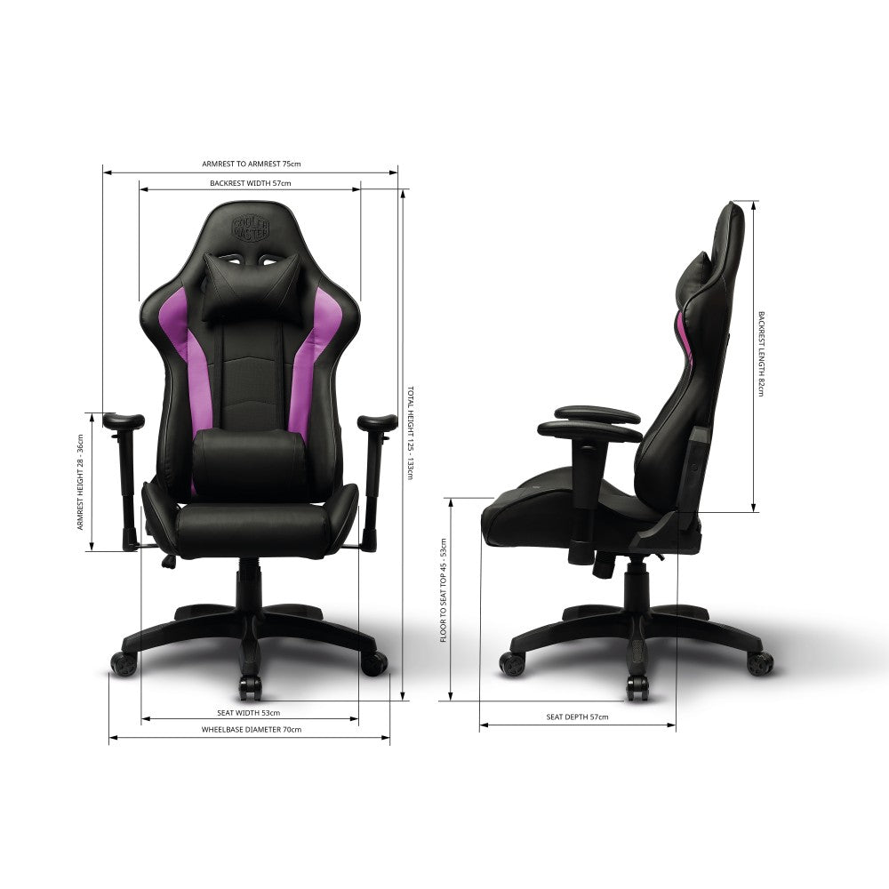 Cooler Master Caliber R1 Gaming Chair - Black/Blue