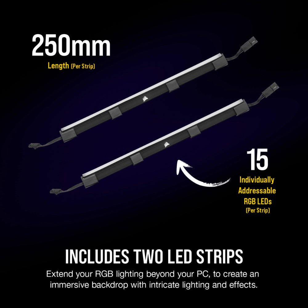 Corsair iCUE LS100 250mm Smart Lighting Strip Expansion Kit