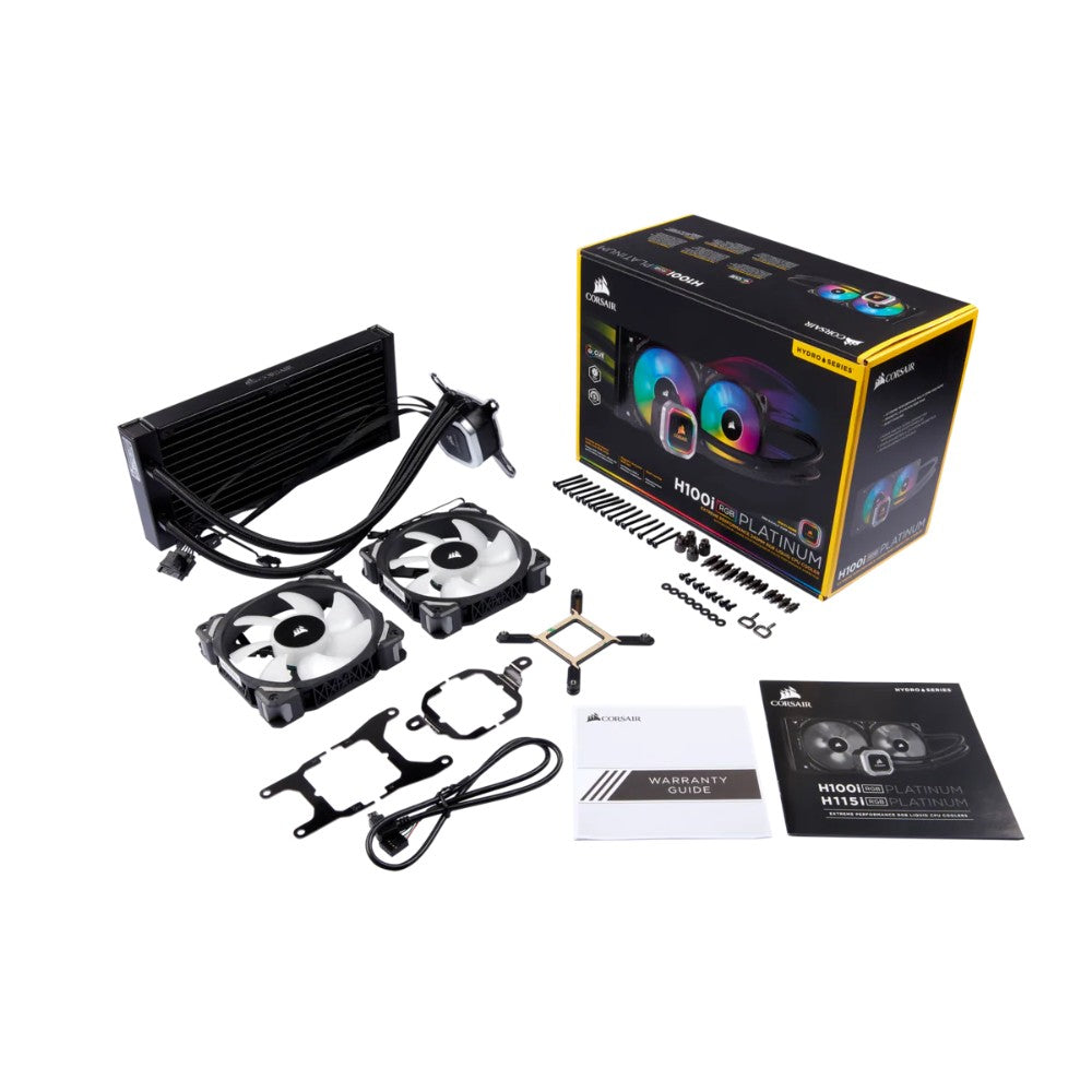 Corsair H100i RGB 240MM PLATINUM CPU Liquid Cooler
