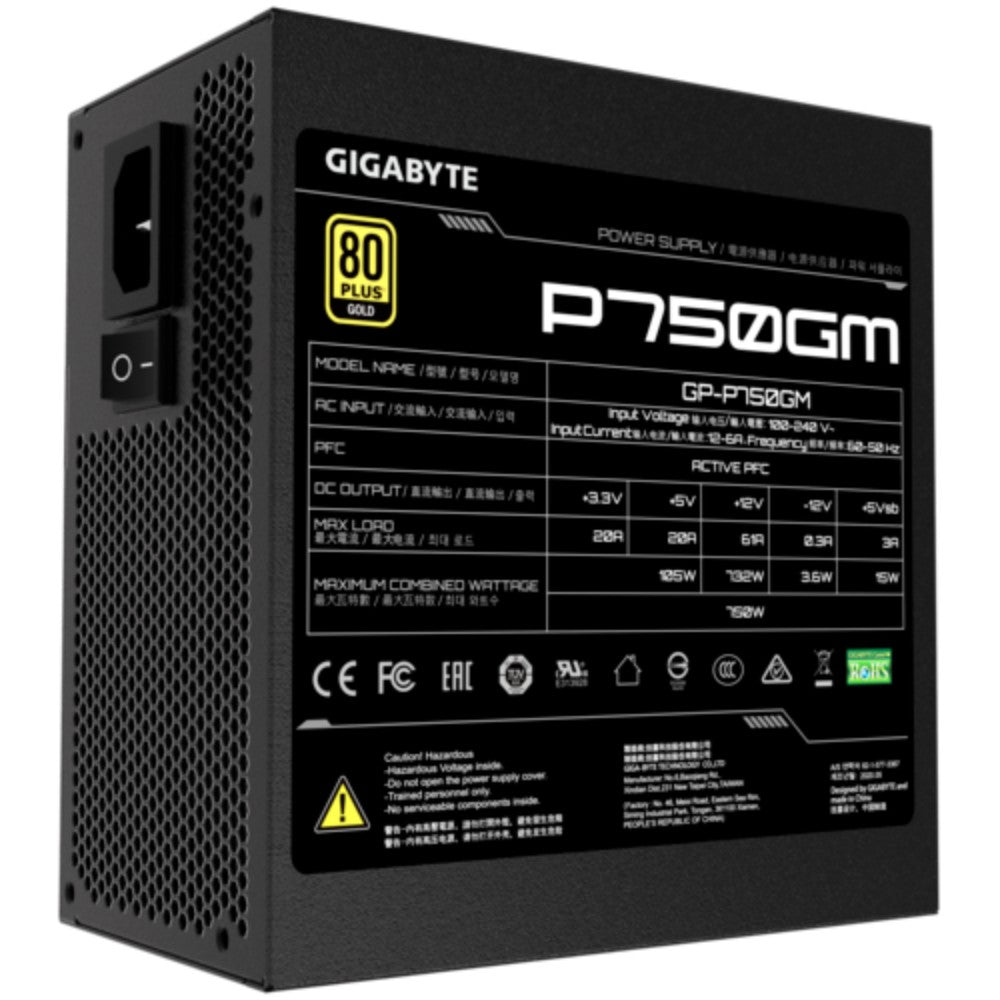 Gigabyte 750W Gold Power Supply Unit
