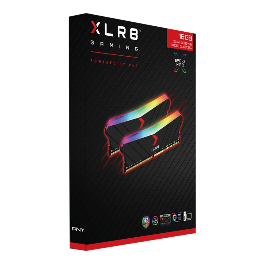 PNY XLR8 16GB (2x8GB) 3200MHz RGB Memory Kit