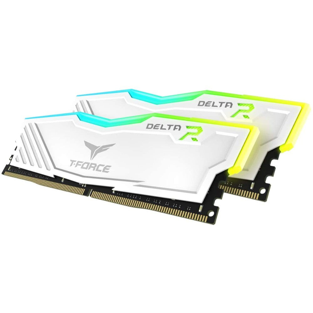 Team Group T-Force Delta 32GB(2x16GB) 3200MHz RGB Memory Kit - White