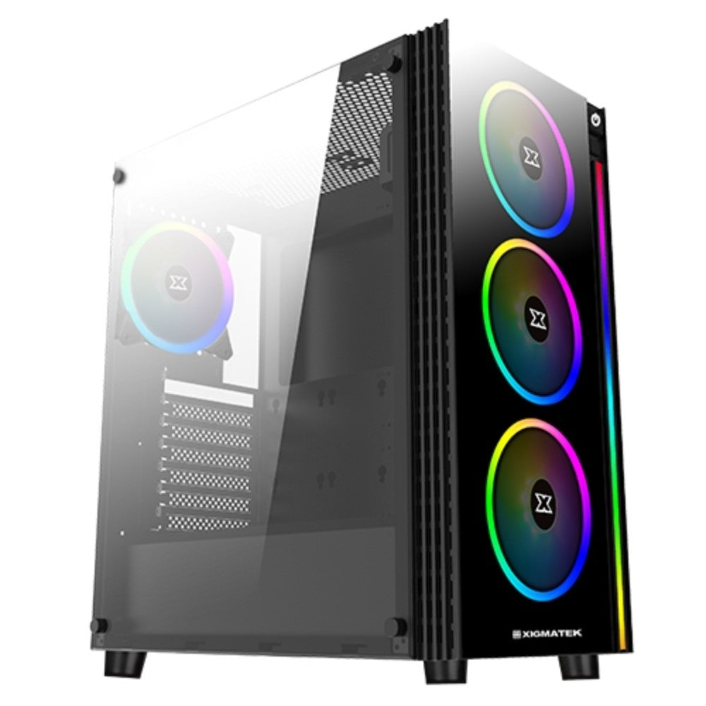 XIGMATEK CC POSEIDON 2-side Tempered Glass