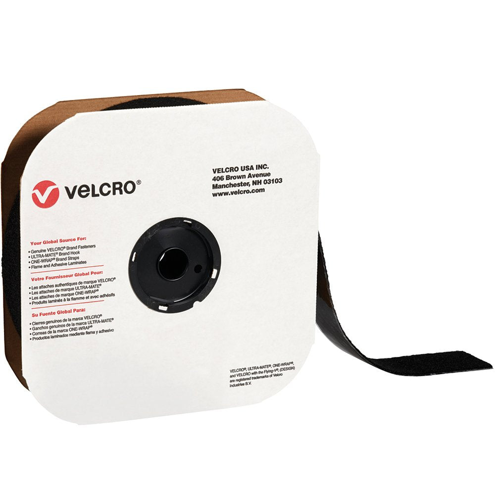 Tape, Hook, Nylon, Black,  2" X 75' (25 Yards) 184989