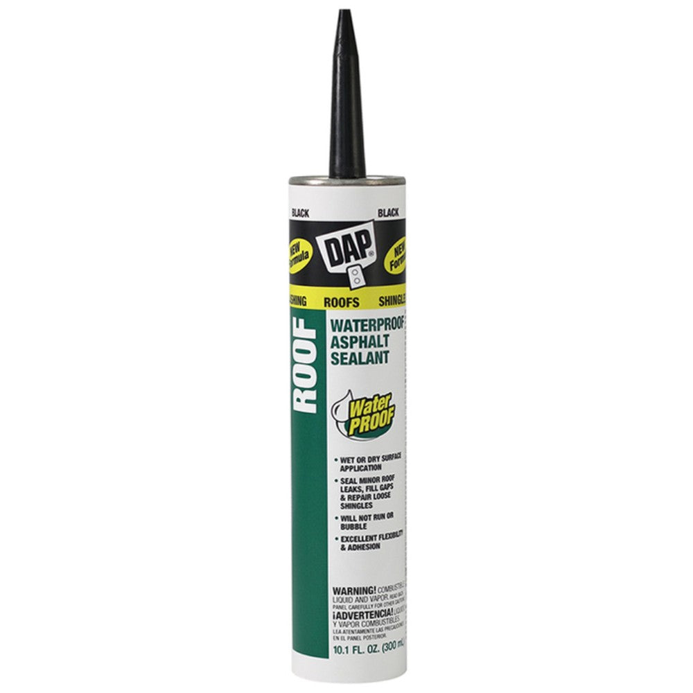 Caulking Compound, Sealant, Black, 10.1 Oz 18270