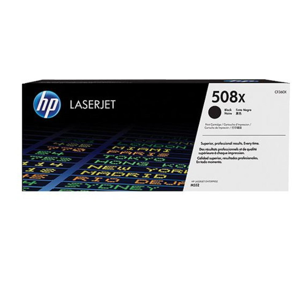 Toner Cartridge, Hp 508X, Black, Cf360X