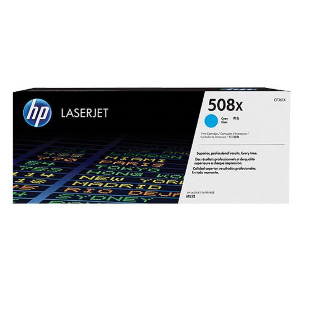 Toner Cartridge, Hp 508X, Cyan, Cf361X