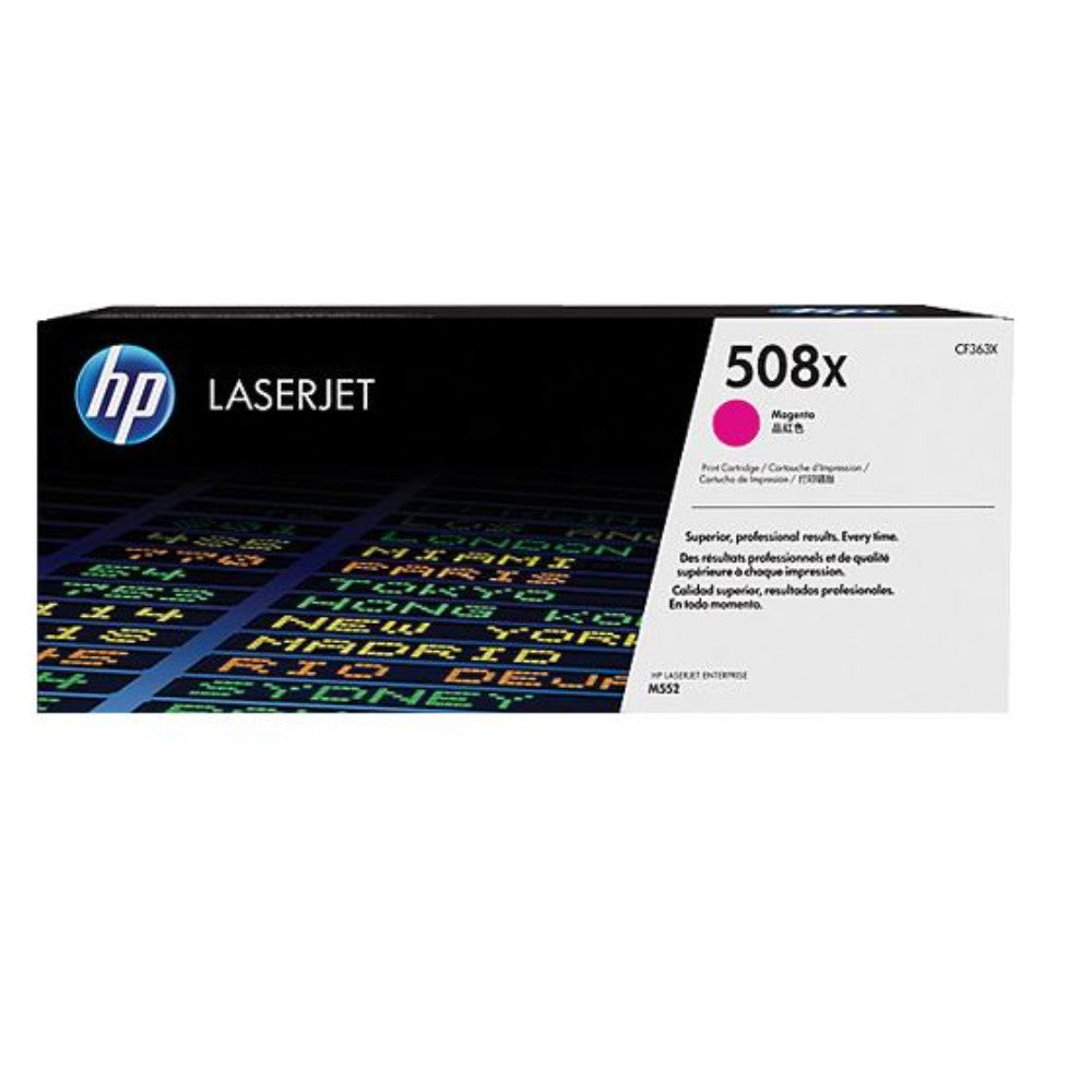 Toner Cartridge, Hp 508X, Magenta, Cf363X