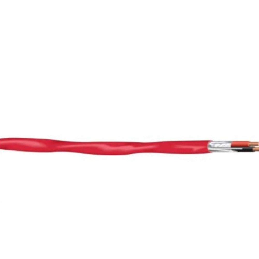 Cable, Shielded, Bare Copper, 16 AWG, Red, FA-1602C-1-2S-03-BX