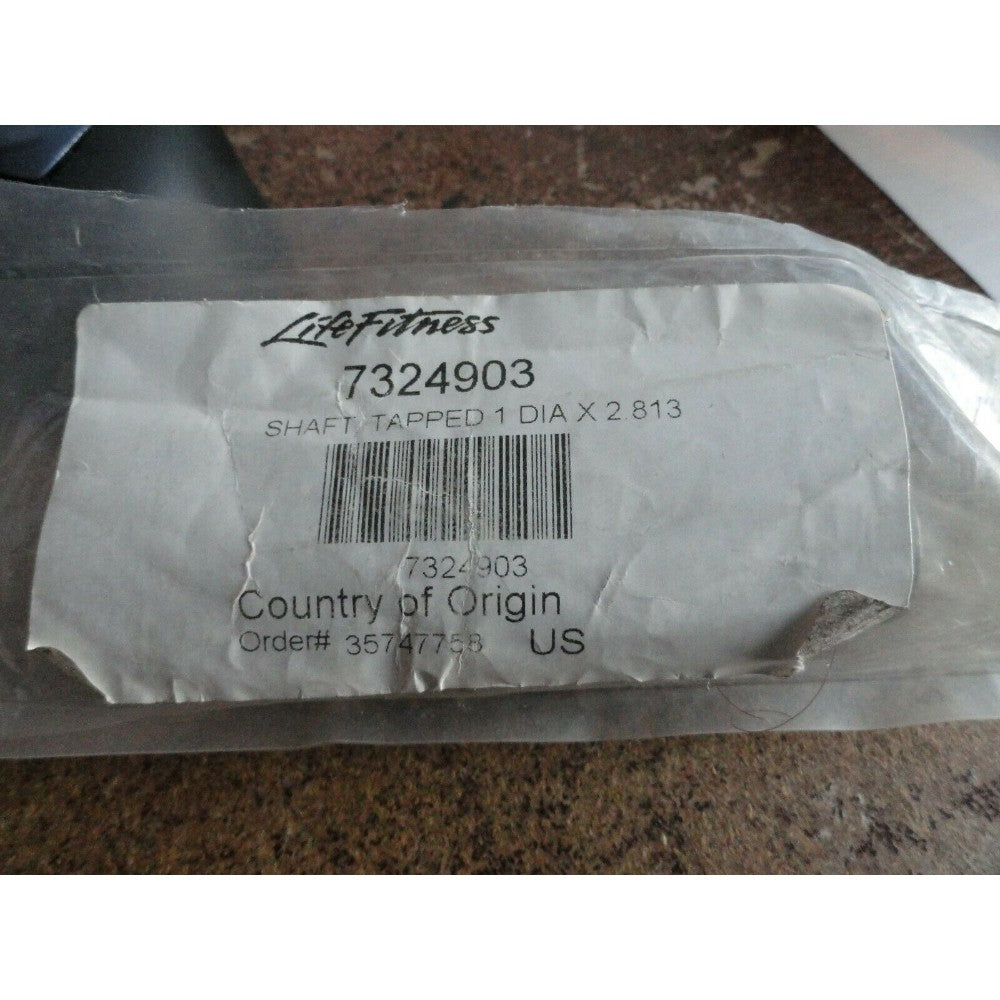 Shaft, Tapped, Metal Steel, Silver, 2.813 X 3-1/4 Inches 7324903