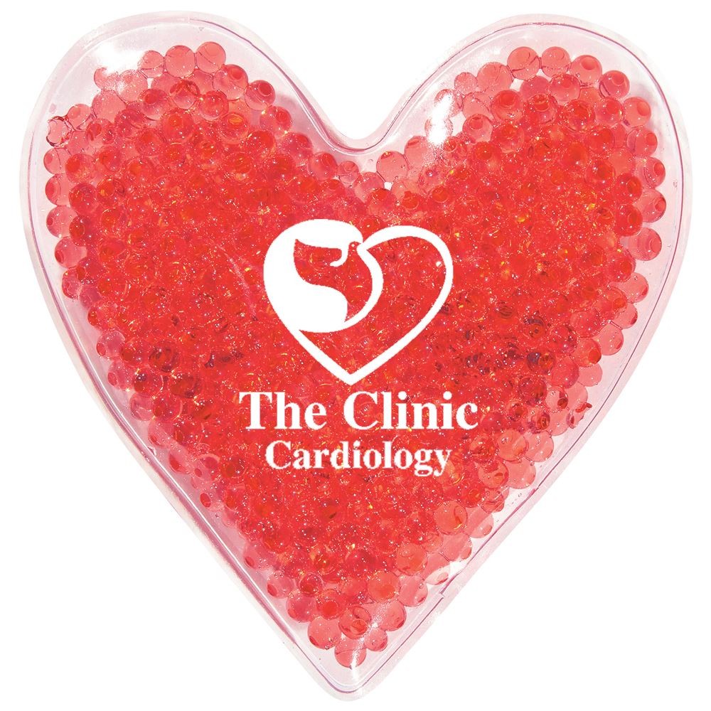 Heart Shape Gel Beads Hot / Cold Pack; Item # Osw3097 - Red. OSW3097