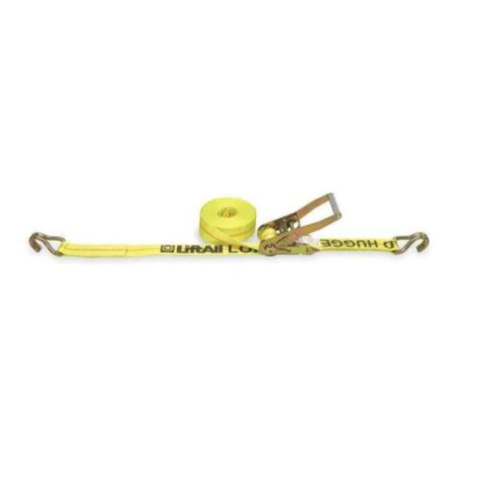 Strap, Webbing, Cargo, Ratchet, Yellow, 27 Feet X 2 Inches 26422, 4LA47