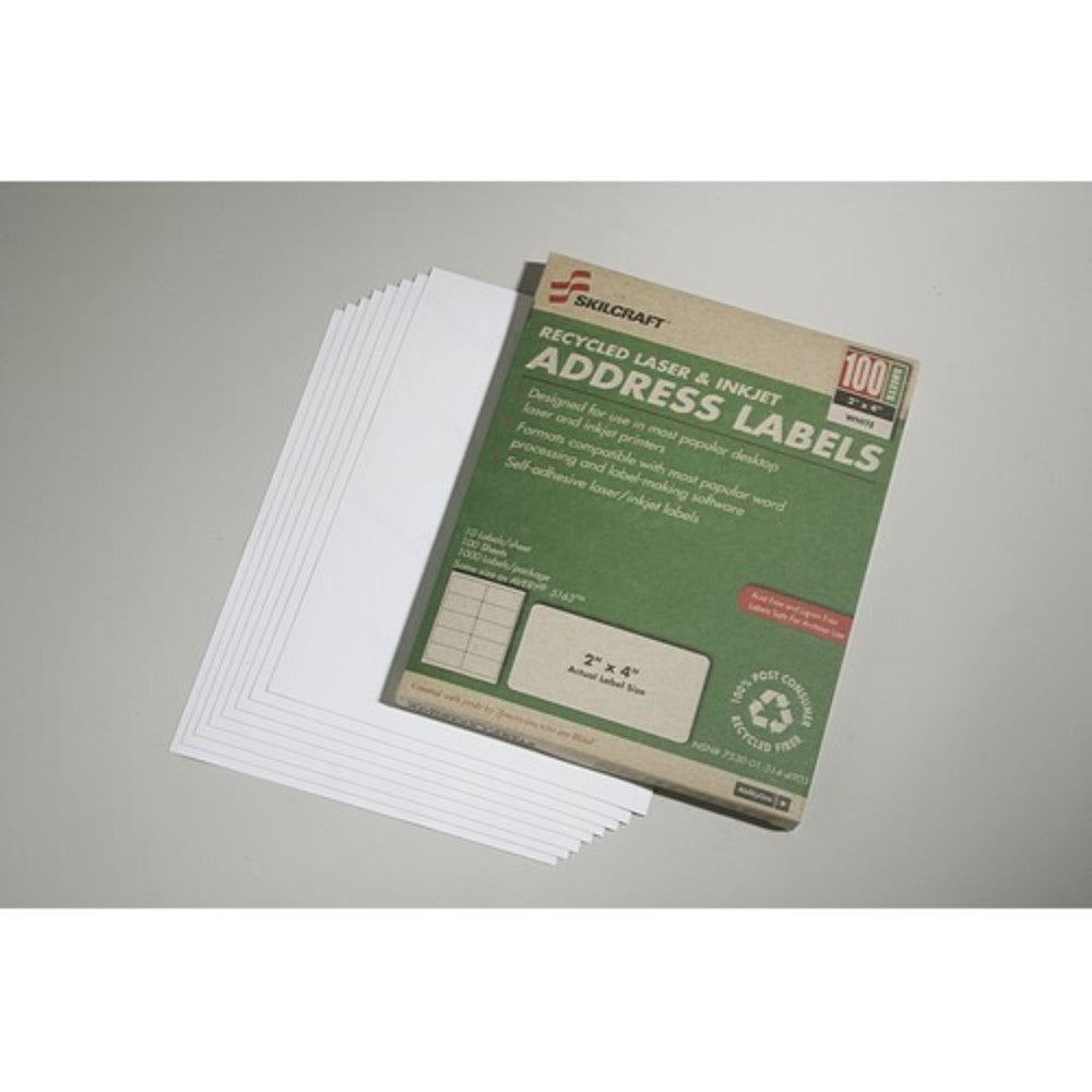 Label, 2 X 4 Inches 7530-00-NIB-0582