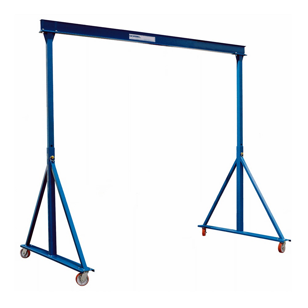 Crane, Floor, Portable, Gantry, Steel, Blue, 10,000 Lbs, 20 X 10 Feet AG-5-7/10-20