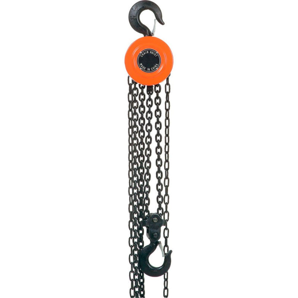 Hoist, Chain, Manual, Steel, 10 Feet, 10,000 Lbs WB241641