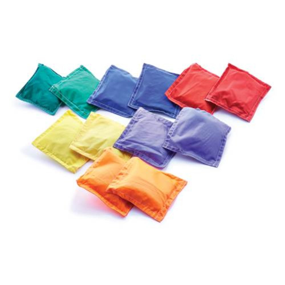 Bean Bags, Toss Game, Nylon, Multi Color, 5 X 5 Inches 1293418