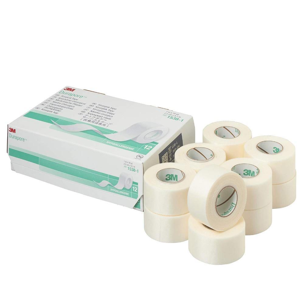 Adhesive Tape, Surgical, Silk-Like Cloth, White, 1 X 360 Inches -132216 - TagTorch