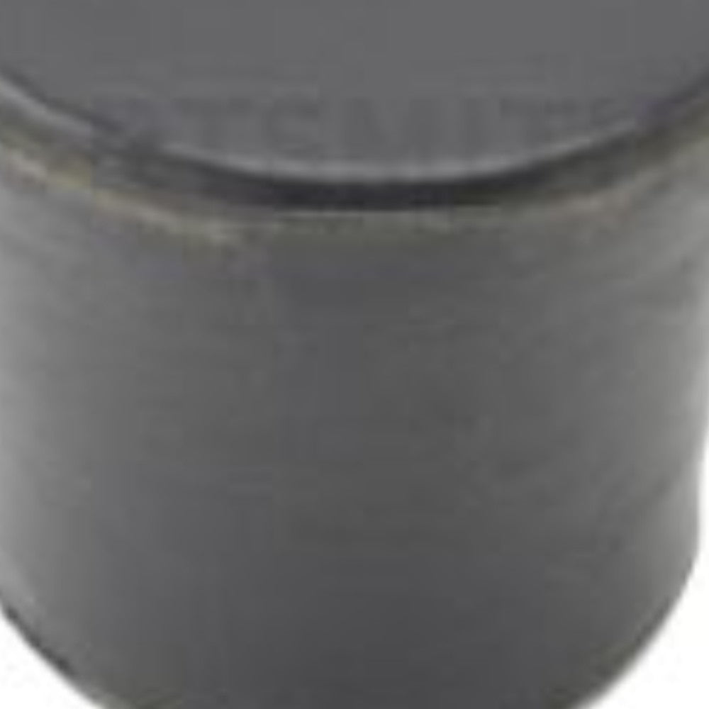 Knob, Tulip Style, Rubber Coated Metal, Grey, 1-1/2 X 3-1/2 Inches 7351401