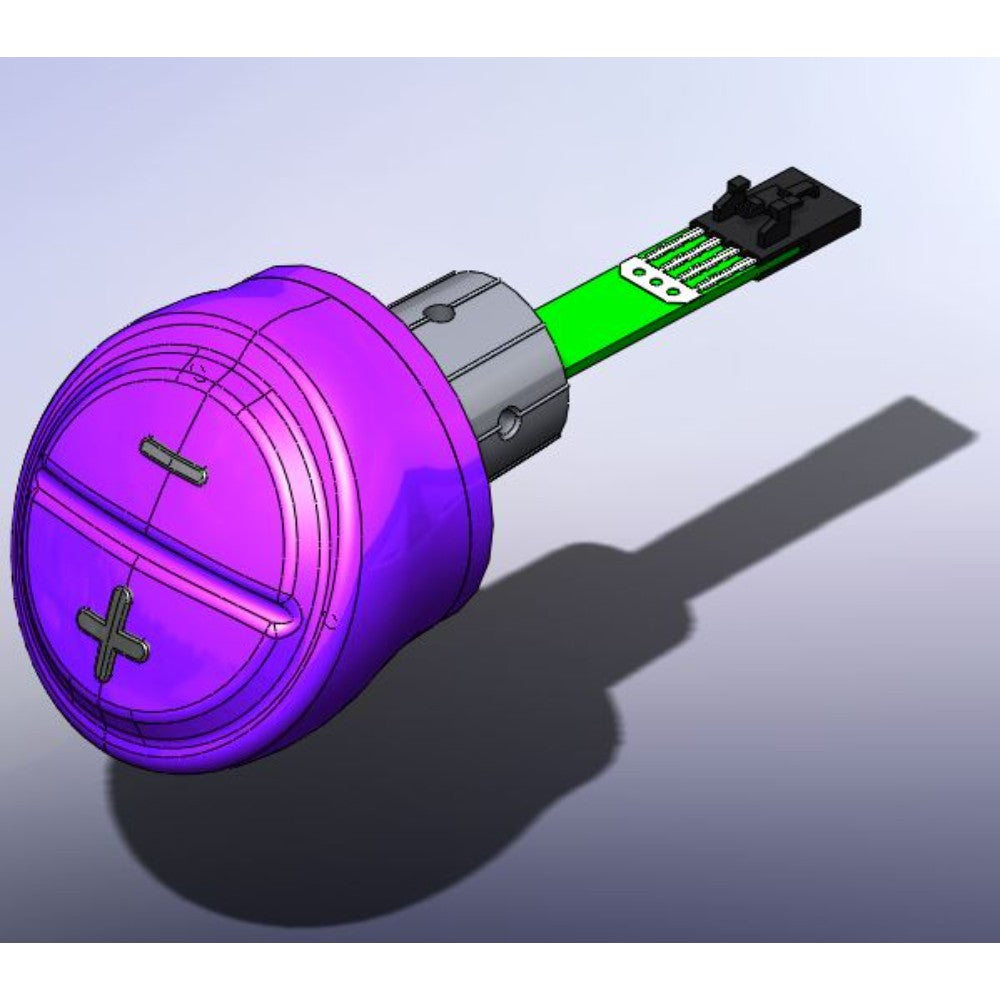 Button Assembly, Resistance Level, Plastic, 4 X 1.5 Inches AK69-00100-0000