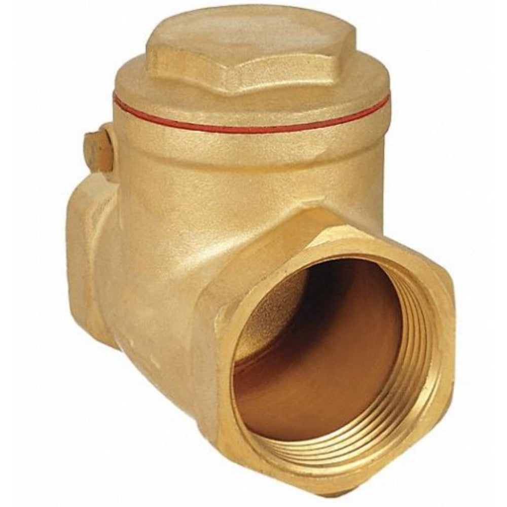 Valve, Check, Brass, Fnpt X Fnpt, 1-1/4 Inch 6VDT6