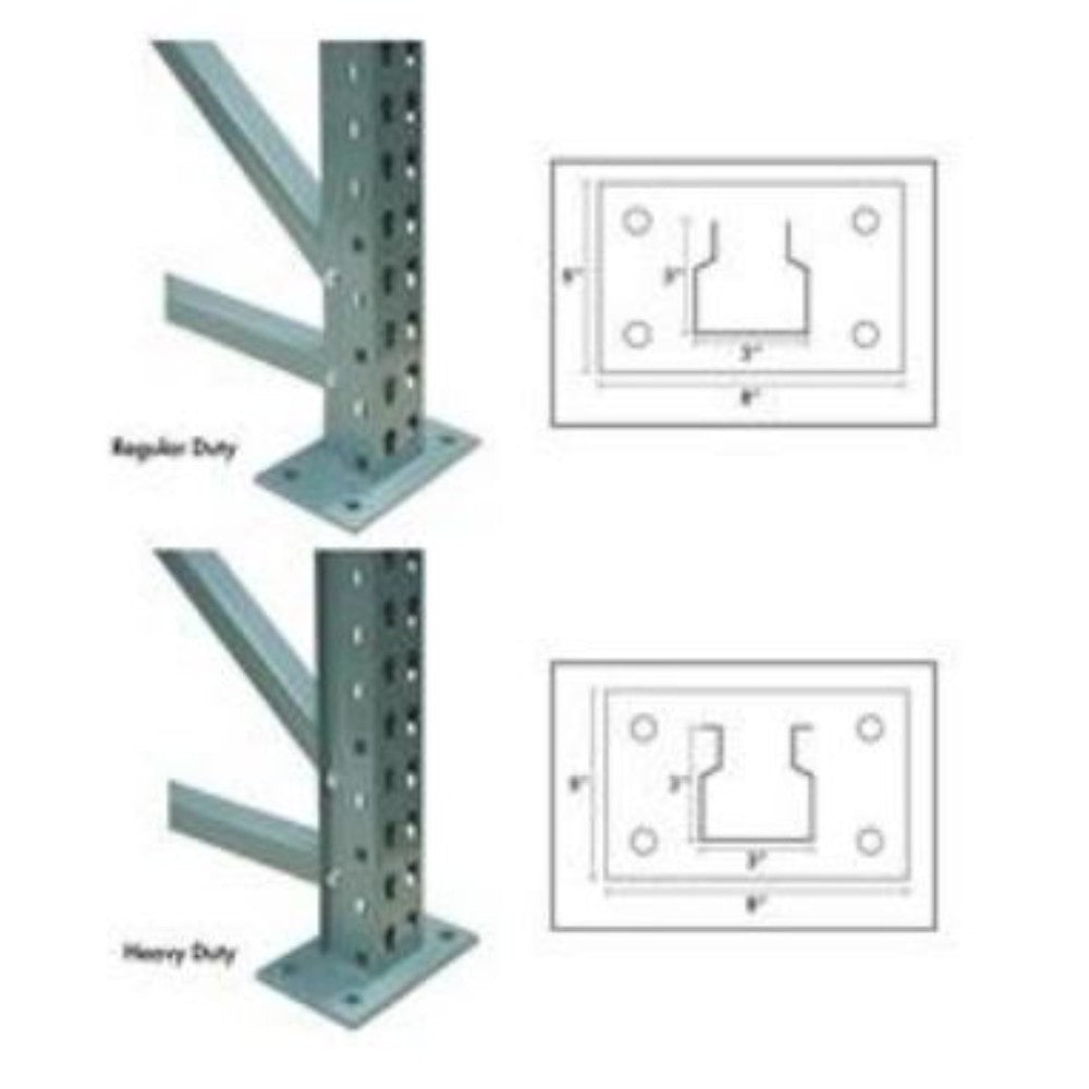 Upright, Pallet Rack, Steel, 16 X 3-1/2 Feet HIUH42192A