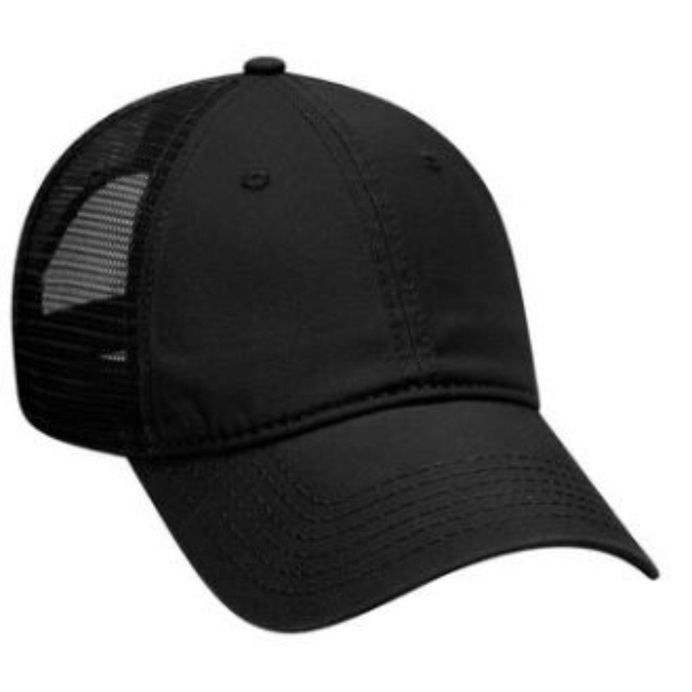 Cap, Mesh Back, Black, One Size Fits All 121-858