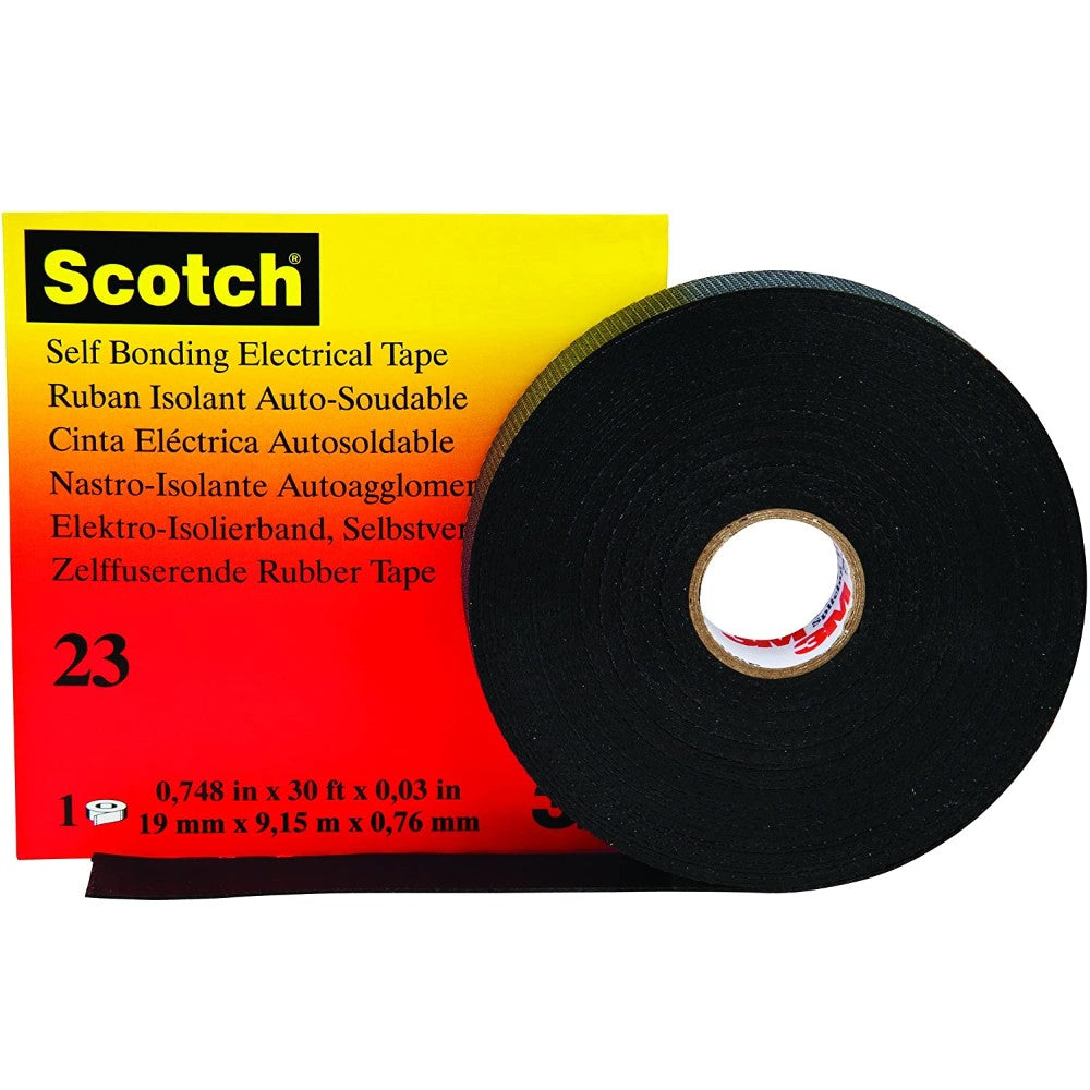 Tape, Insulation, Electrical, Black, 3/4 X 360 Inches SCOTCH 23 3/4, SCOTCH23 3/4IN 30FT