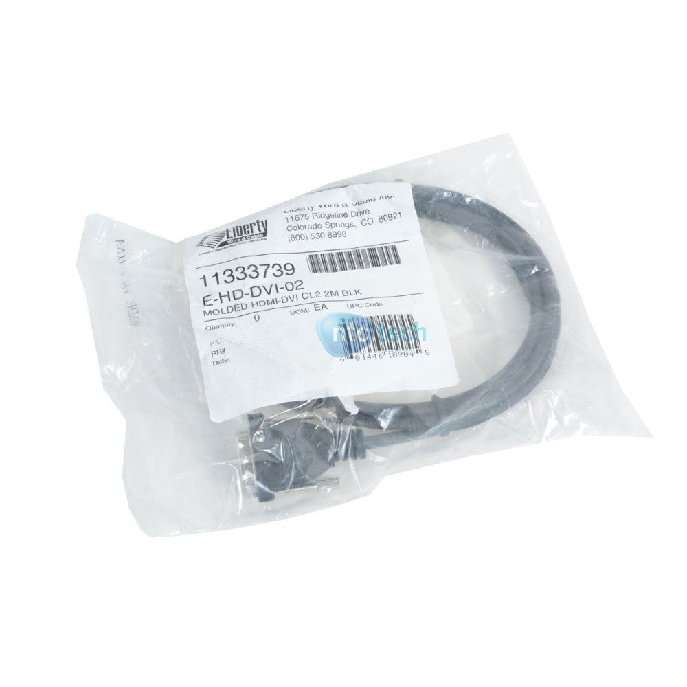 Cable Assembly, Hdmi “A” To Dvi-D, Male To Male, Digital, 28 Awg, 7 Feet E-HD-DVI-02