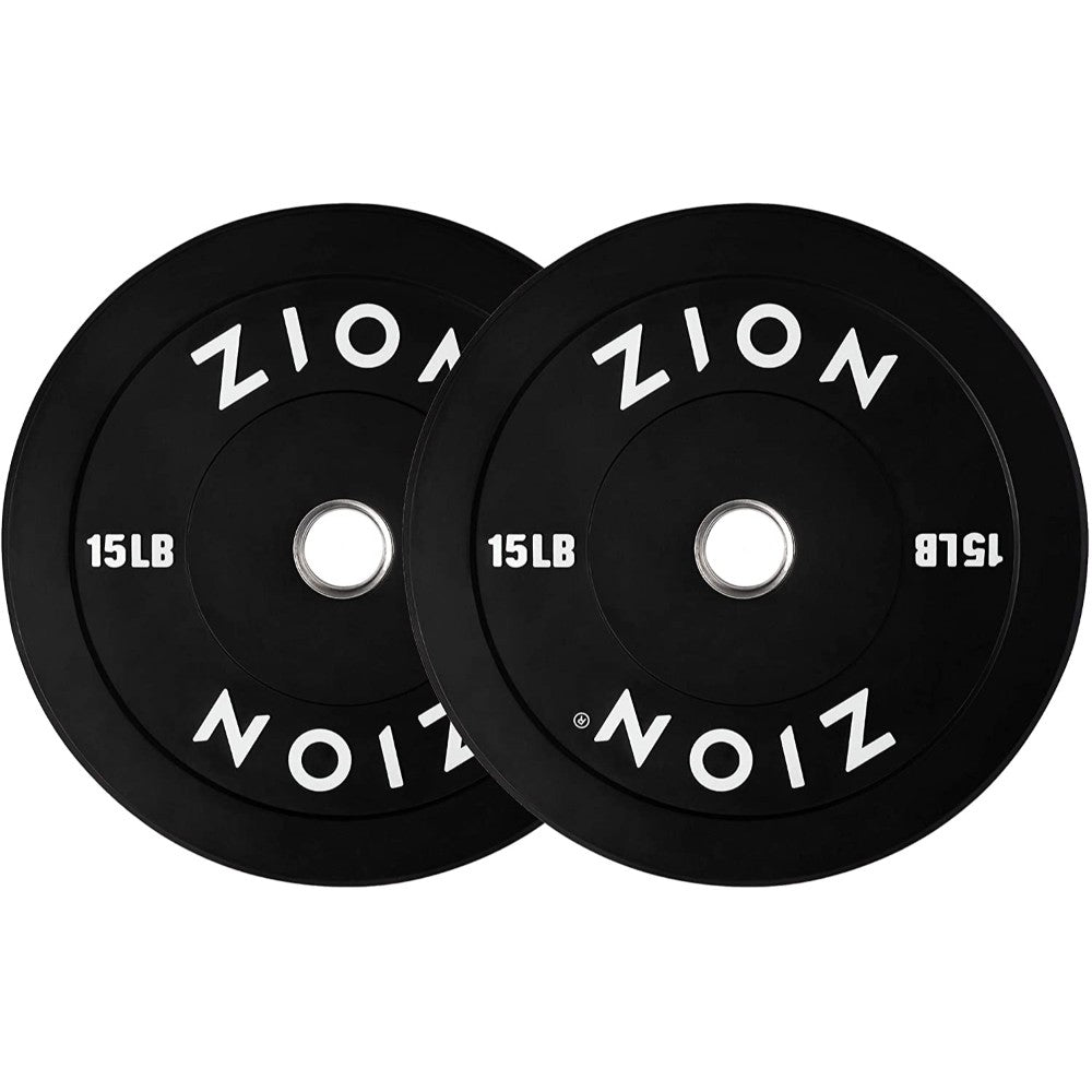 Weight Plate, Gymnastic, Crumb Rubber W/Stainless Steel Insert, Black, 15 Lb HT0004-15-2