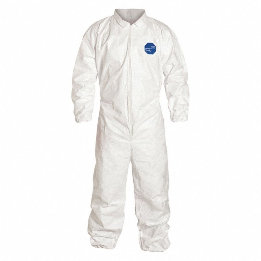 Coverall, Disposable, W/ Collar, White, Xl WPL717-XL
