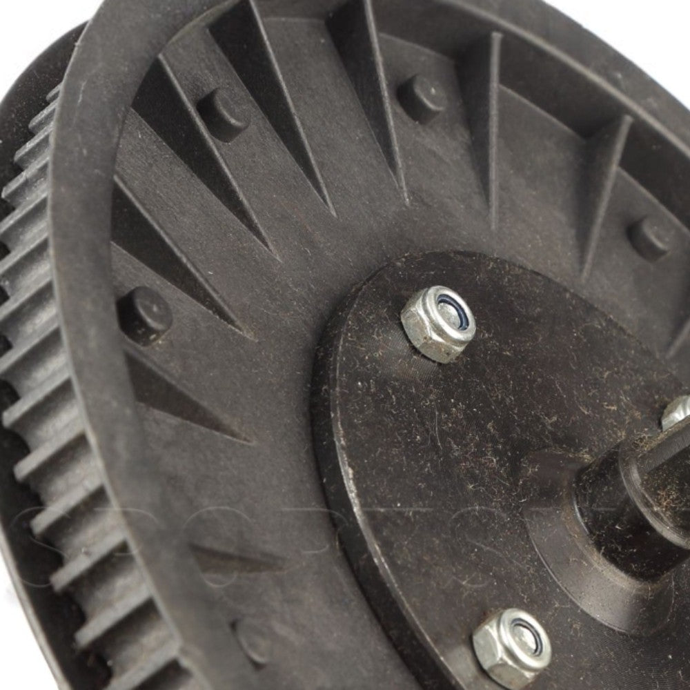 Pulley, Timing Belt, W/Shaft, Black, 3.98 Lbs, 8 X 3/4 Inches 004-9849