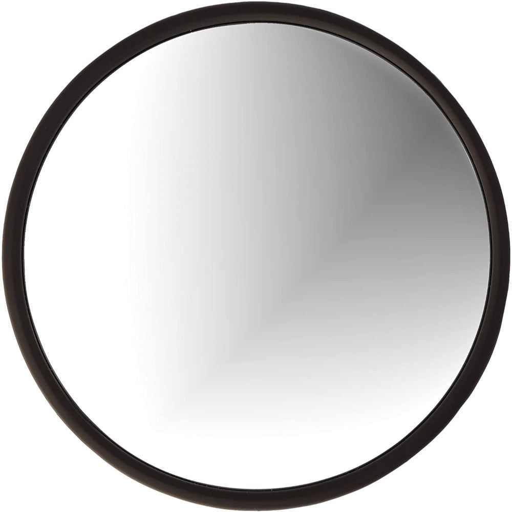 Mirror, Overview, W/ Bracket, Round, Black, 8 Inches 12182