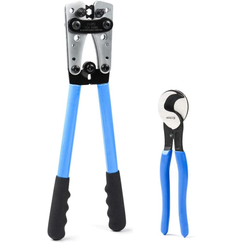 Iwiss Battery Cable Lug Crimping Tools Hand Electrician Pliers For Crimping Wire Cable HX-50B