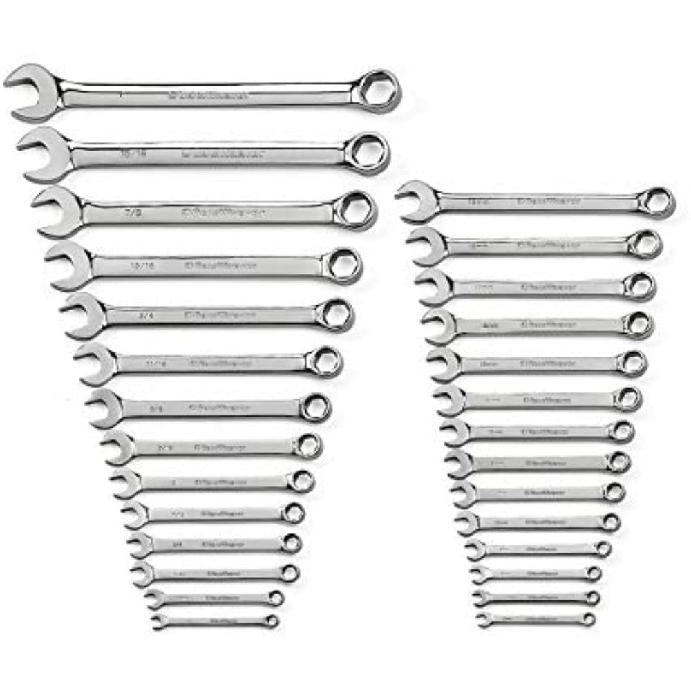 Craftsman 28 Pc. Standard And Metric 6 Pt. Combination Wrench Set GEARWRENCH 81923