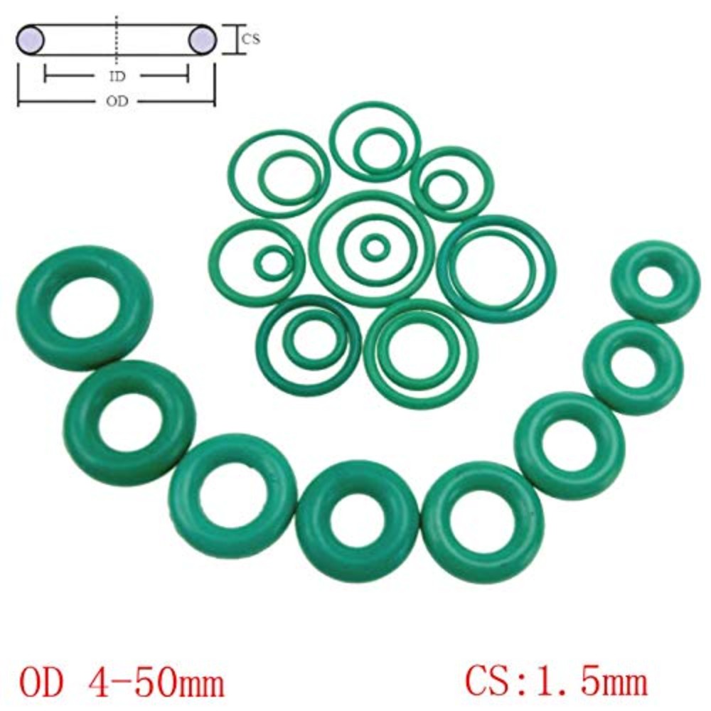O-Ring Kit, Rubber, 0.2 X 2 Inches 32733875