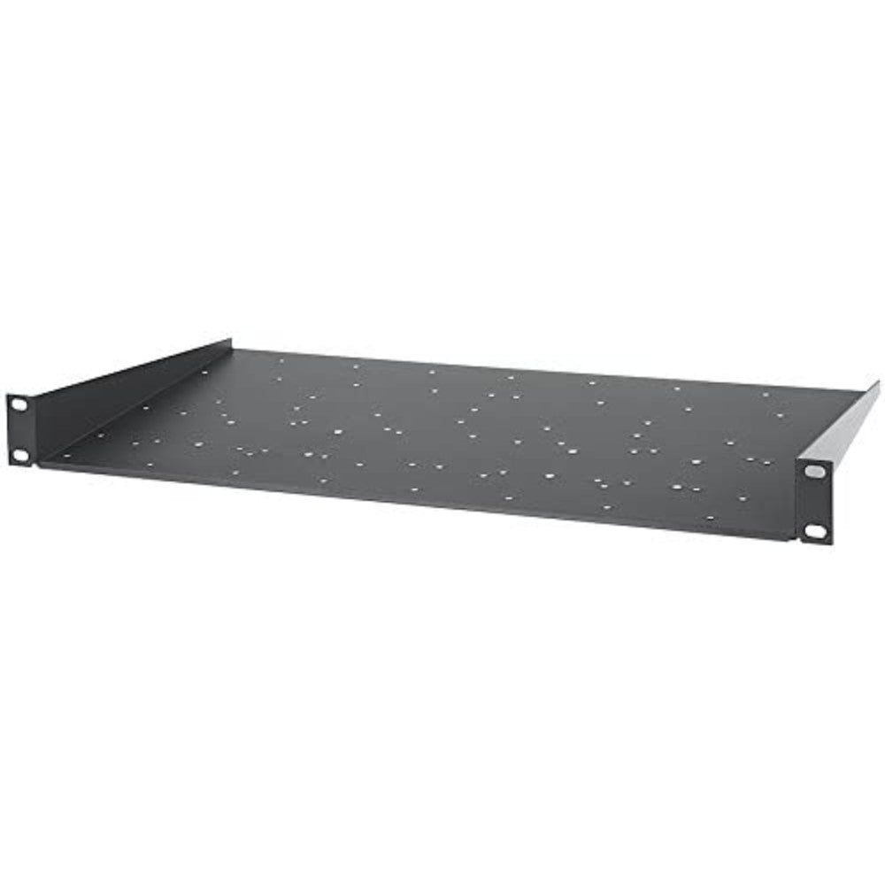 Shelf, Rack, Powder-Coated Steel, Gray, 1U 9.5 Inches 60-604-02