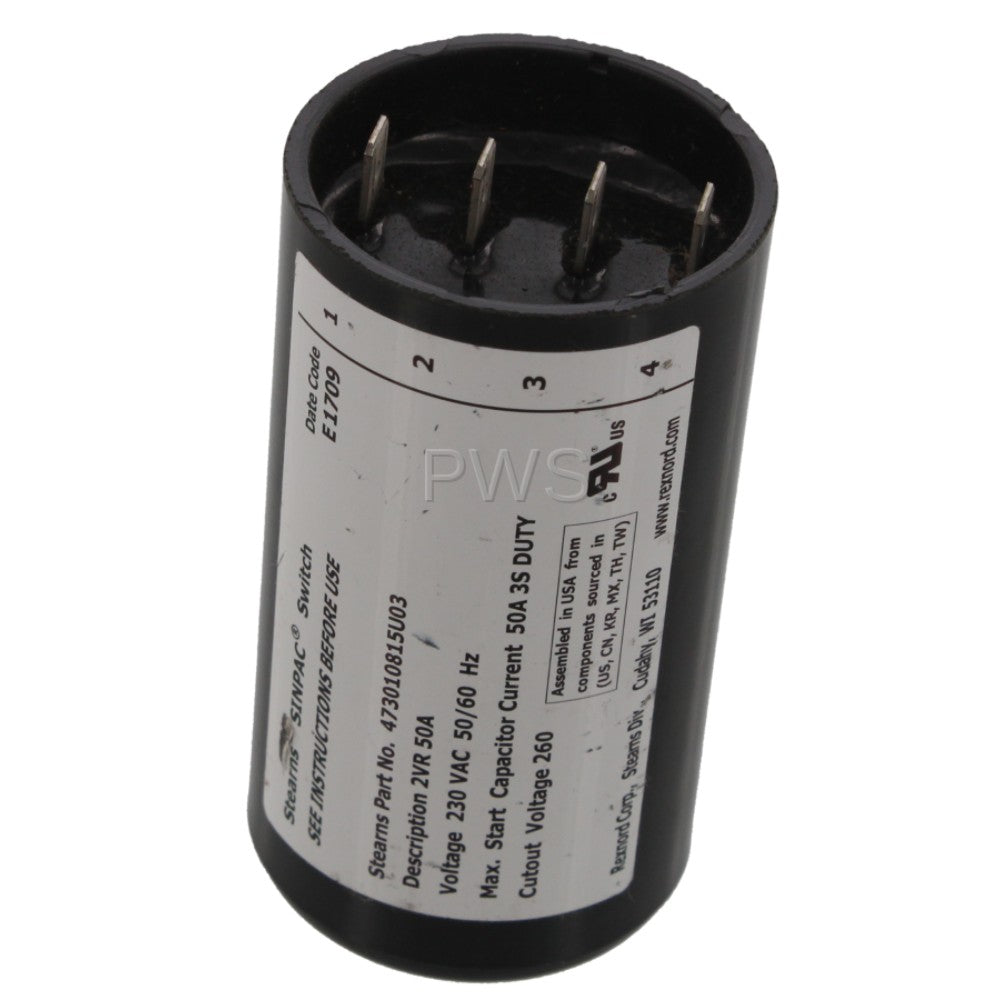 Switch, Push, 230V, 50A, 4.9 X 3.1 X 6.2 Inches F340002