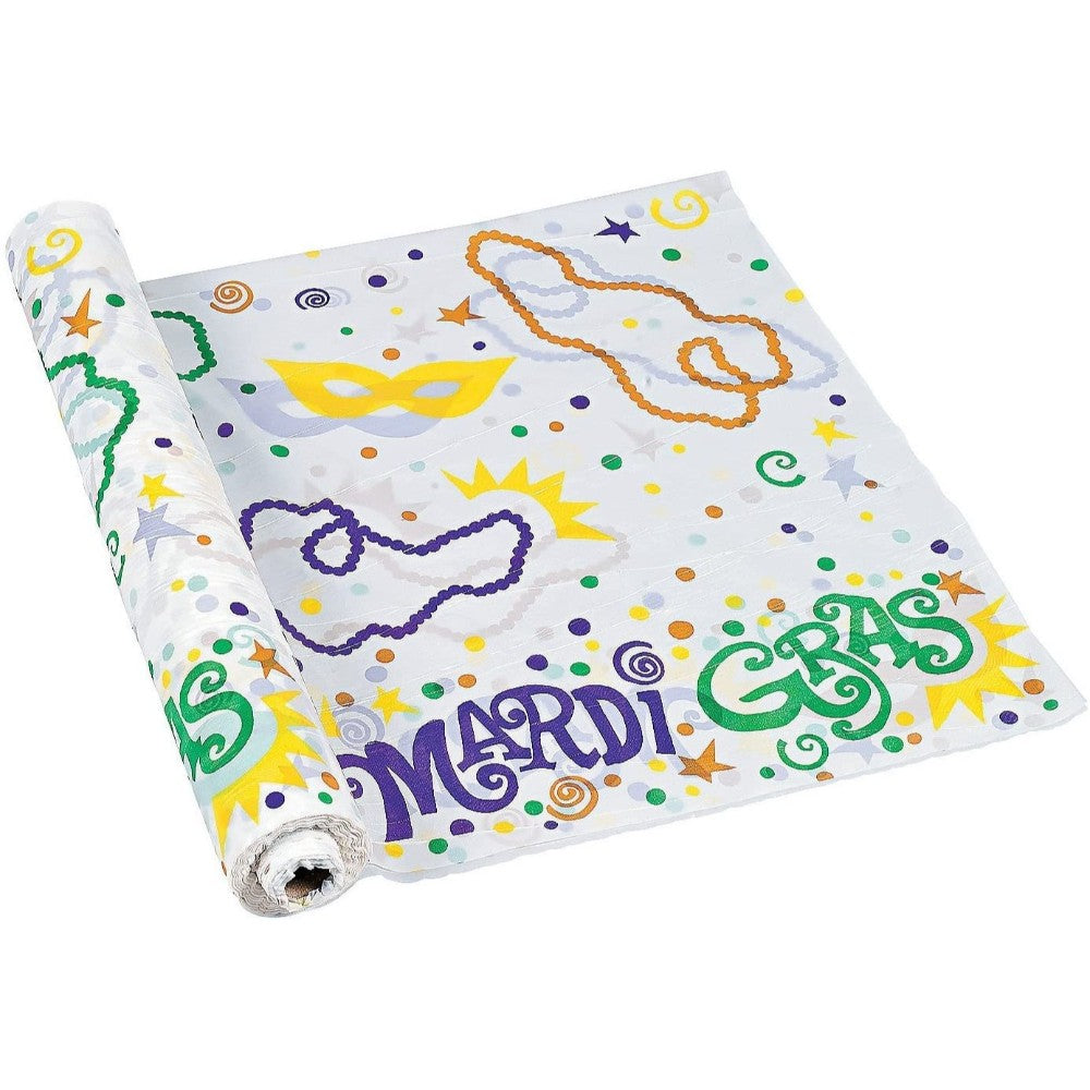 Mardi Gras Table Cloth Roll, 40" X 100 Ft. 13758329