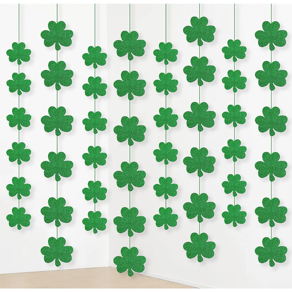 Garlands With Shamrock Cutouts, 12 Feet 33/127